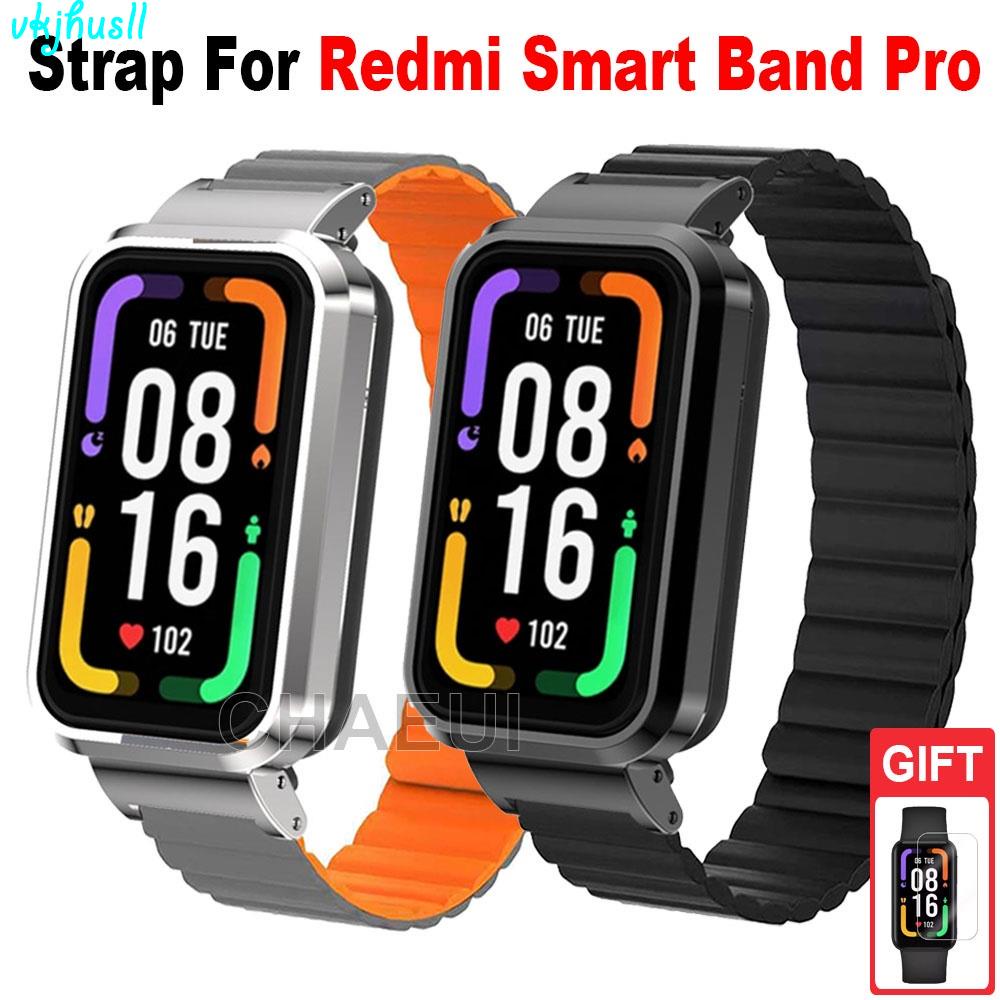 台灣出貨適用於Redmi手環Pro磁吸錶帶紅米手環Pro矽膠錶帶Redmi手環Pro替換腕帶手錶帶替換錶帶