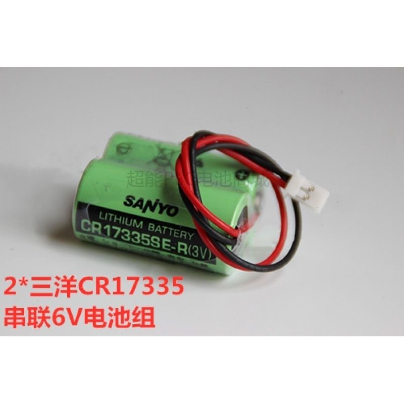 乾電池 三洋CR17335SE-R 2CR17335 6V三菱MR-J4 WK17 MR-BAT6V1電池組
