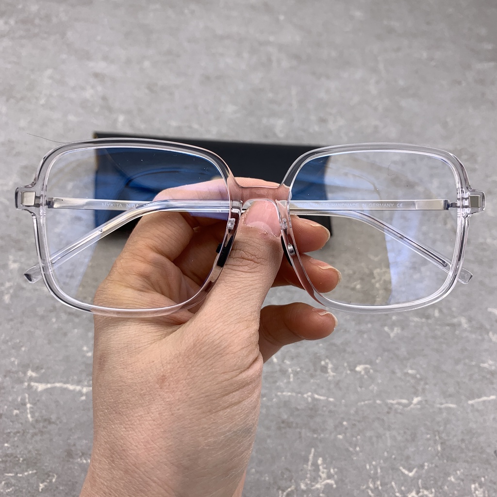馬吉他眼鏡框 雪糕同款時尚超輕板材大框透明框無螺絲近視眼鏡架