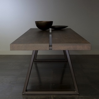 客製 復古實木餐桌大戶型長方形家用創意吃飯桌子餐桌大長桌異型會議桌
