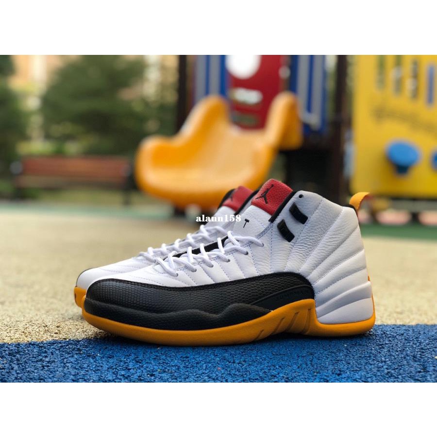 Air Jordan 12 AJ12 黑白黃 25周年 高幫籃球鞋DR8887-100男鞋