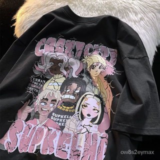 GP實拍 流行衣服女 韓國短袖上衣 寬鬆上衣女 短袖上衣 寬鬆短袖短袖T恤女潮ins夏季2022新款韓版寬鬆百搭顯瘦學