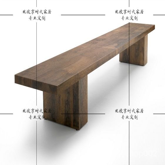 可開發票 餐椅實木長條凳換鞋凳ins原木長闆凳客廳中式凳 長闆凳長條長方形