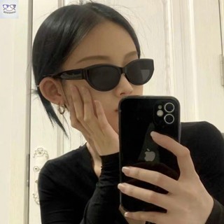太陽眼鏡 墨鏡 貓眼眼鏡 復古小框 男款歐美Y2K辣妹眼鏡時尚防曬 女潮ins街拍