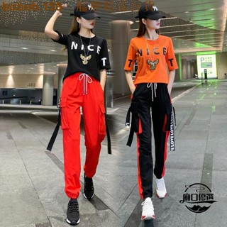 🔥好貨🔥團體舞蹈服 表演舞蹈服 跳舞舞蹈服 廣場舞套裝 曳步舞服裝新款套裝鬼步舞楊麗萍廣場舞運動套裝純棉跳舞衣服女
