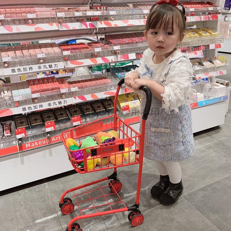 兒童超市購物推車玩具男女孩寶寶手推車切水果蔬菜切切樂生日禮物