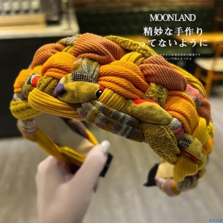 【熱銷免運】克萊因藍編織發箍2021年網紅新款秋冬韓國撞色麻花寬頭箍頭窟發卡 髮箍 復古髮箍 日韓風髮箍 可愛女頭飾髮箍
