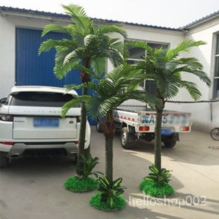 可開發票 模擬椰子樹假椰樹室內外裝飾綠色植物大型防真綠植落地模擬棕櫚樹
