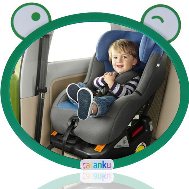 【優選精品】車載兒童安全座椅提籃反嚮安裝鏡使用寶寶鏡互動鏡卡通可愛觀察鏡ins日韓風 0PAK