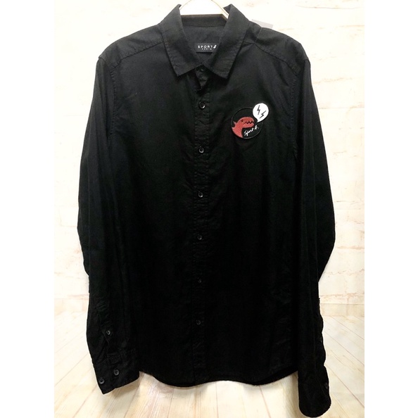 AGNES B. SPORT B. 黑色 長袖 襯衫 36號(S) 保證正品
