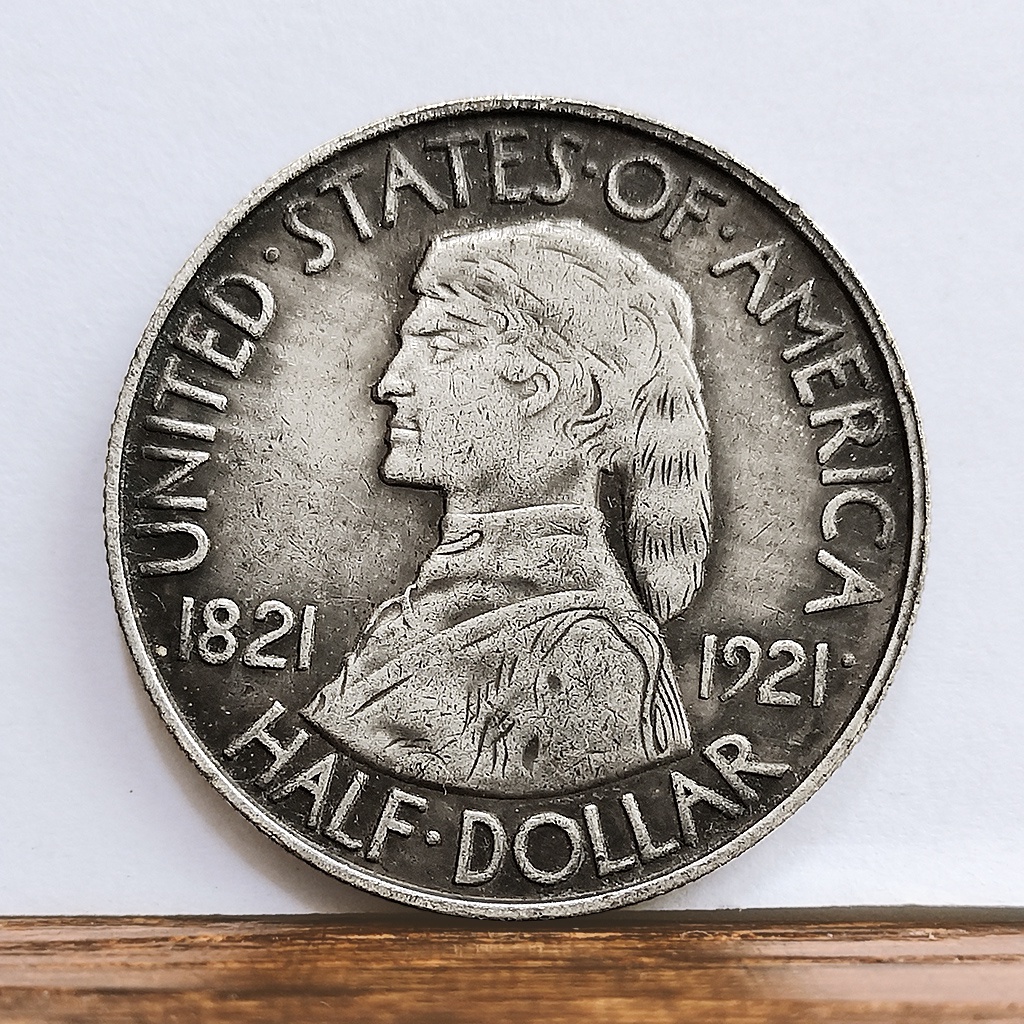 1821美國密蘇里州紀念半美元硬幣 外國硬幣50美分仿古紀念幣銀幣