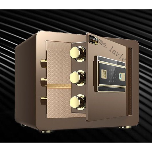 【采美生活】免運 甲堡全鋼保險櫃家用入墻隱形迷你小型防盜機械密碼指紋辦公保險箱