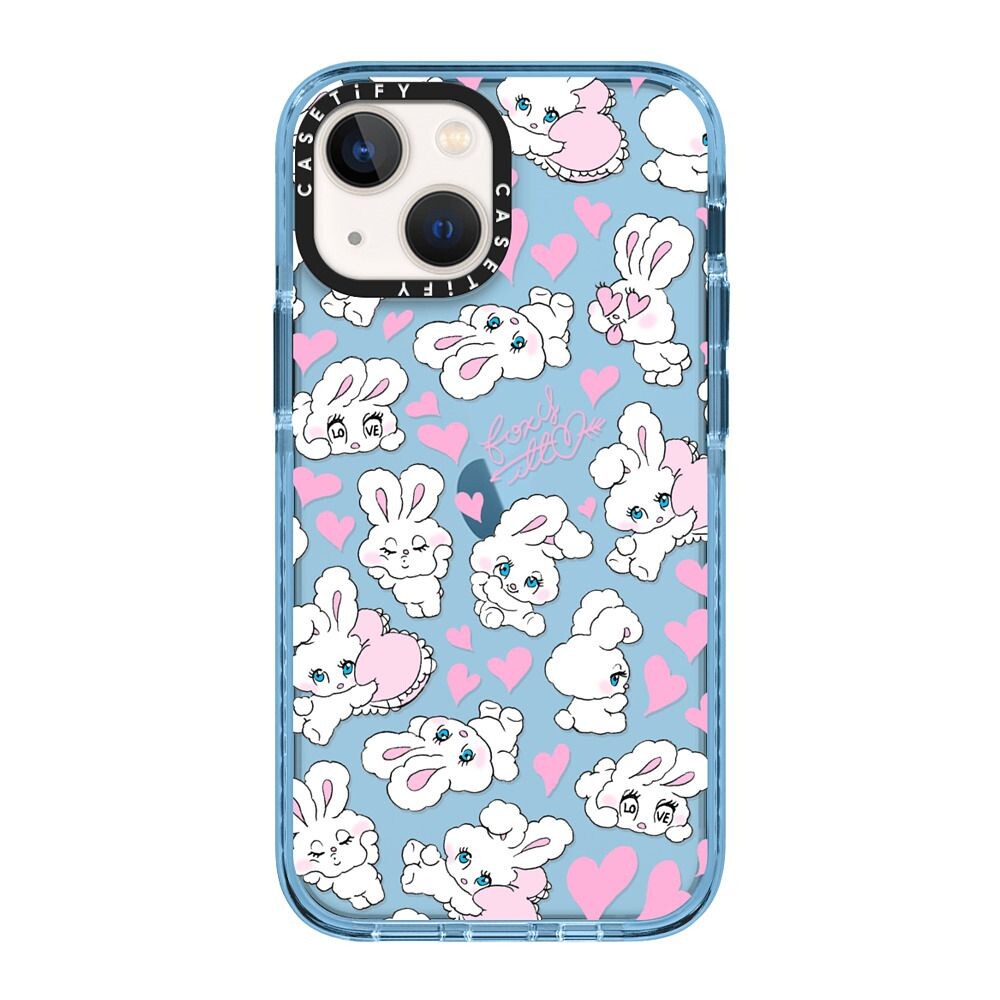 CASETiFY 保護殼 iPhone 13 Mini/13/13 Pro/13 Pro Max Sweetheart Mix by foxy illustrations 愛心兔兔