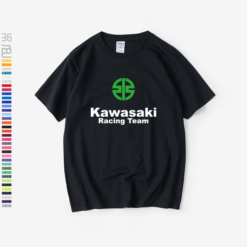 重機車愛好者 Kawasaki 川崎摩托車 周邊T恤短袖百搭衣服男女圓領