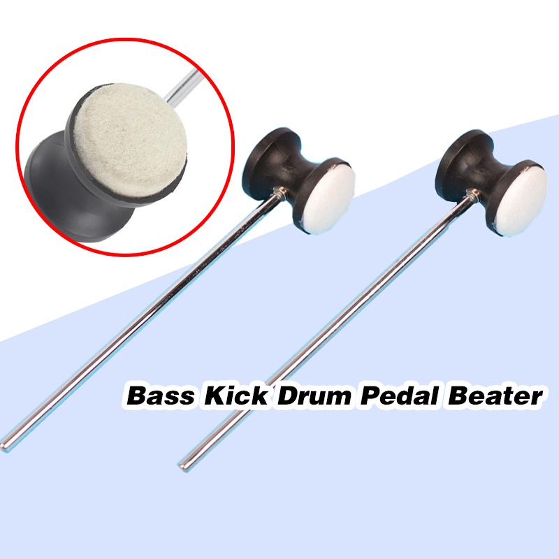 Replacement Bass Drum Pedal Beater Hammer Felt Head Durable