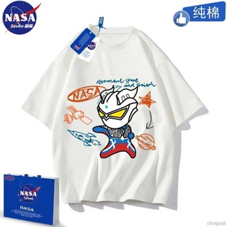 超人力霸王 NASA兒童奧特曼衣服夏季卡通賽羅澤塔純棉T恤衫透氣男孩動漫半袖