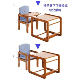 新款奇哥兩用木製餐桌椅多功能實木餐椅書桌用餐椅兒童書桌TBE555000 (IKEA費雪幫寶椅Summer Infant