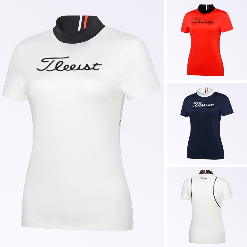 🌹特價現貨🌹 【Titleist】高爾夫服裝女golf衣服戶外T恤短袖透氣Polo衫運動球衣新款夏POLO衫