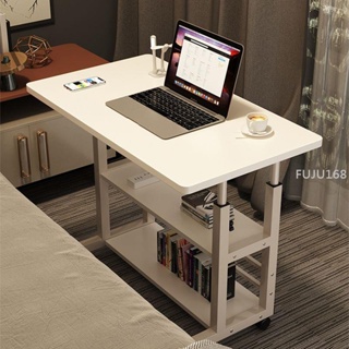 床邊桌可移動升降桌子臥室家用簡易書桌學生宿舍學習桌懶人電腦桌書桌 床邊桌 可調節桌-FUJU生活