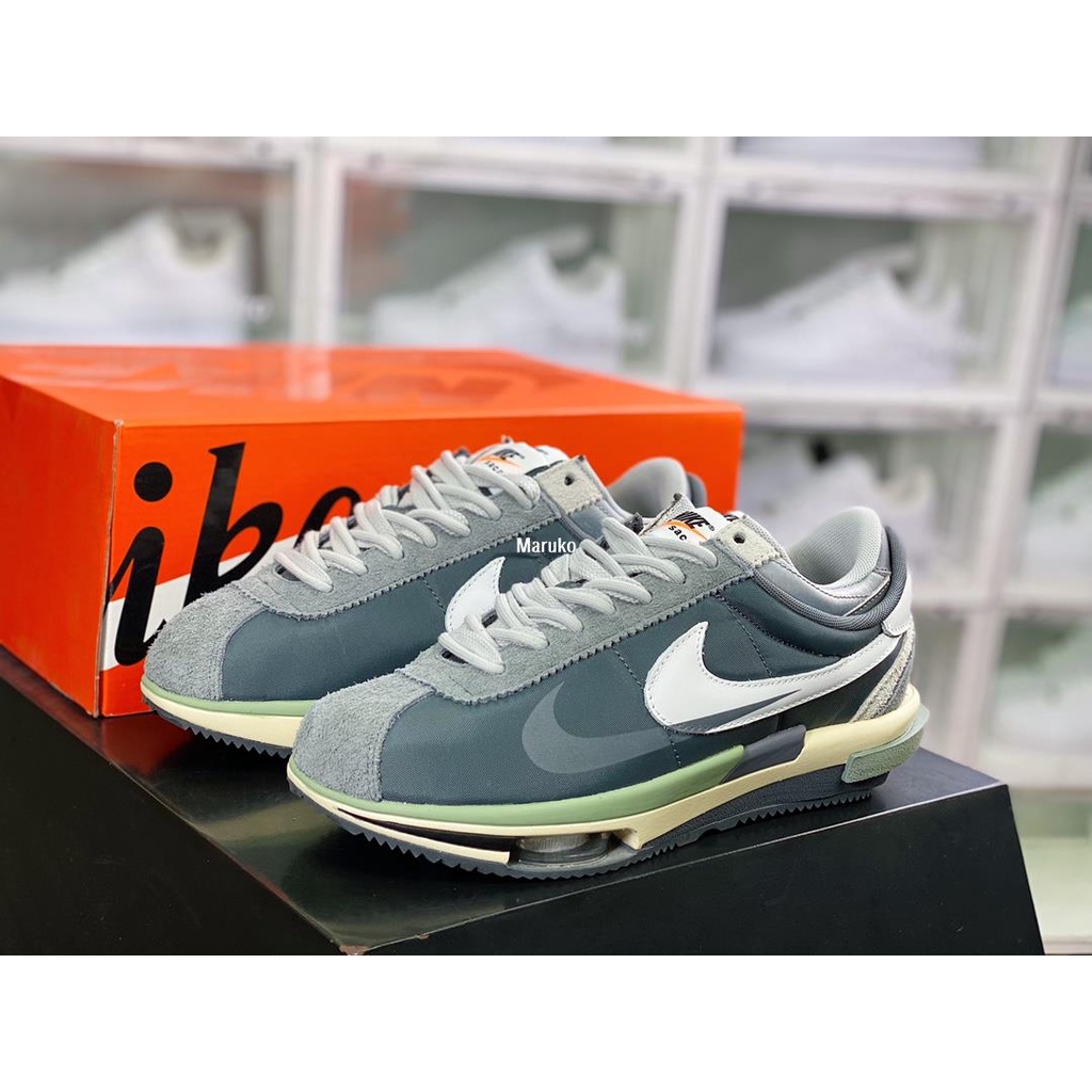 Sacai X Nike Zoom Cortez SP 50周年 阿甘解構雙鉤 慢跑鞋DQ0581-001