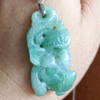 玉貴人…天然冰糯種荷包有餘 如意玉墜項鍊，特價