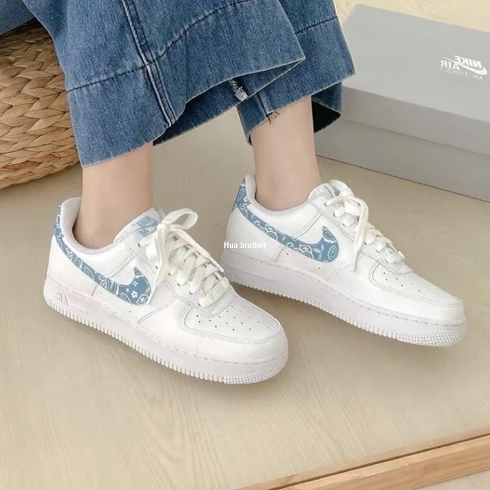 Nike Air Force 1 Low 水藍 腰果花 經典百搭板鞋 DH4406-100女鞋