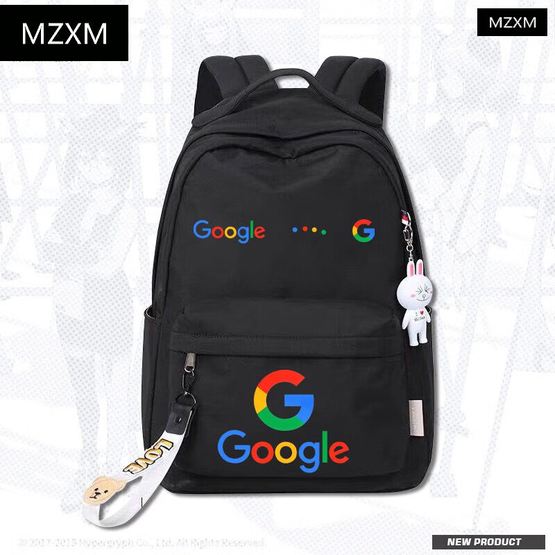 新品MZXM 程序員穀歌Google官方LOGO學生校園防水書包男女時尚雙肩背包 LAXO
