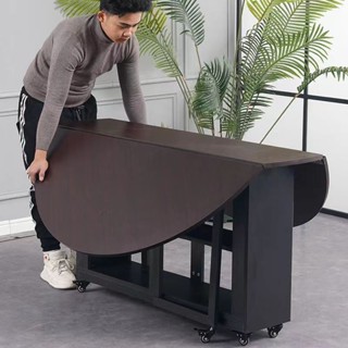 #臺灣熱銷可折疊桌子折疊餐桌特大號伸縮式清倉餐桌多功能折疊高檔折疊桌