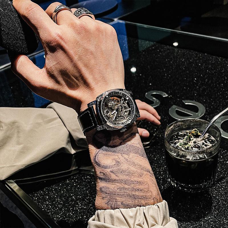 手錶 鏤空陀飛輪 機械錶 男士 手錶 腕錶