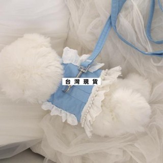 💯臺灣熱賣💯韓國ins寵物胸背 花邊可愛狗狗胸背帶 背心式寵物胸背 狗狗牽引繩 狗牽繩 貓咪胸背帶 中小型犬