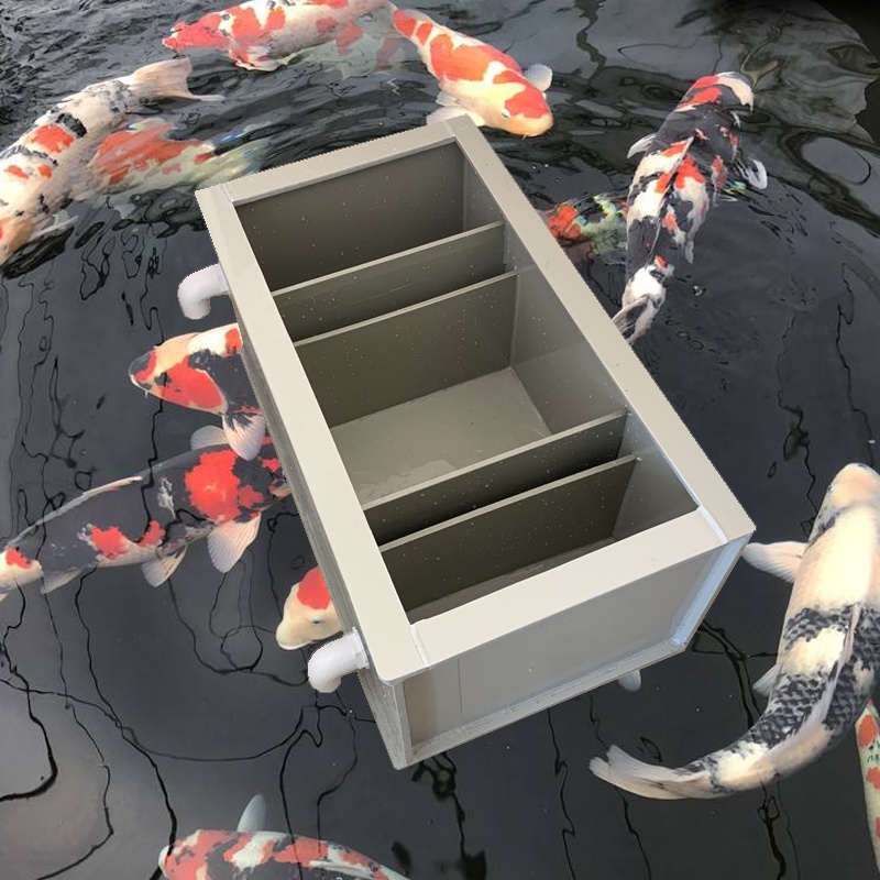 免運 魚箱 海鮮養殖箱 帶過濾 鯉魚缸 PP塑料大型加厚靜音過濾槽魚缸箱錦鯉池魚池魚缸過濾器定製過濾箱