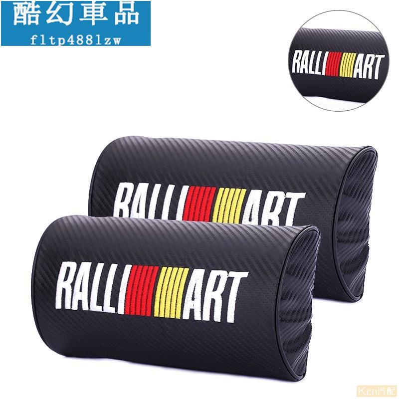 Kcn車品適用於三菱 RALLIART 運動版碳纖維 頭枕｜EVO Lancer Fortis RA｜汽車頭枕 座椅頭枕