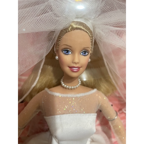 【絕版芭比Barbie】白色婚紗新娘禮服芭比blushing bride｜盒裝未拆古董收藏芭比娃娃（美泰兒mattel）
