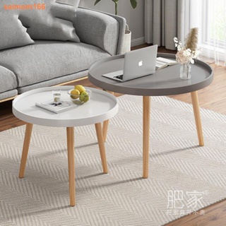 ☋北歐簡約高級藝術感高腿小圓桌沙發中間茶幾簡易邊幾角幾MS3111