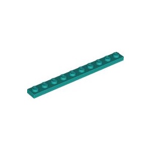 [樂磚庫] LEGO 4477 平板 基本型 青綠色 1x10 6433414