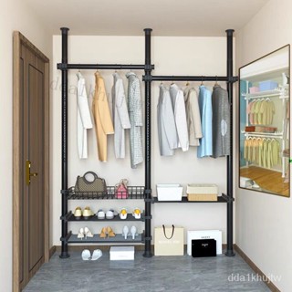 掛衣架 晾衣架 免打孔安裝衣架桿子 衣服掛衣架 衣服掛架 落地臥室夾子掛衣 頂天立地晾衣架 免打孔伸縮桿衣架 伸縮桿衣架