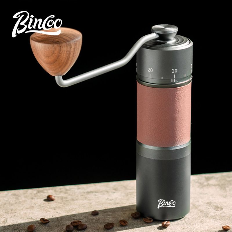 【新品下殺】 Bincoo咖啡磨豆機超細研磨器手動意式手沖手搖外調七星刀盤鋼芯