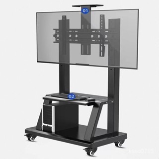 『免運~含稅』移動電視機支架落地式適用於小米海信索尼一體機掛架帶輪旋轉推車 HLNN