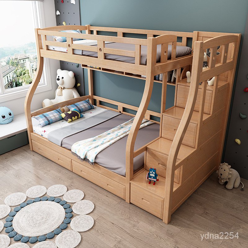 【雙層床鋪】山姆傢具 床 上下床 高架床 上下舖子母床全實木兒童上下床一件代雙人床架 上下舖床架 雙層床 雙人床 子母床