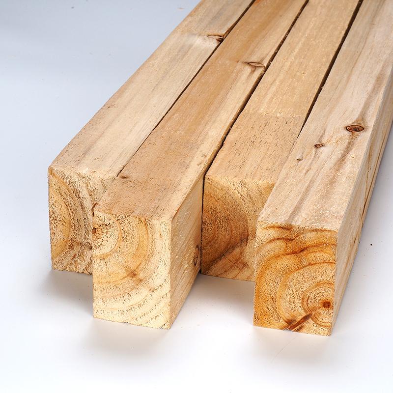 杉木木方龍骨4*6木材原木板材 家具diy原木木料拋光實木隔斷 木條訂金