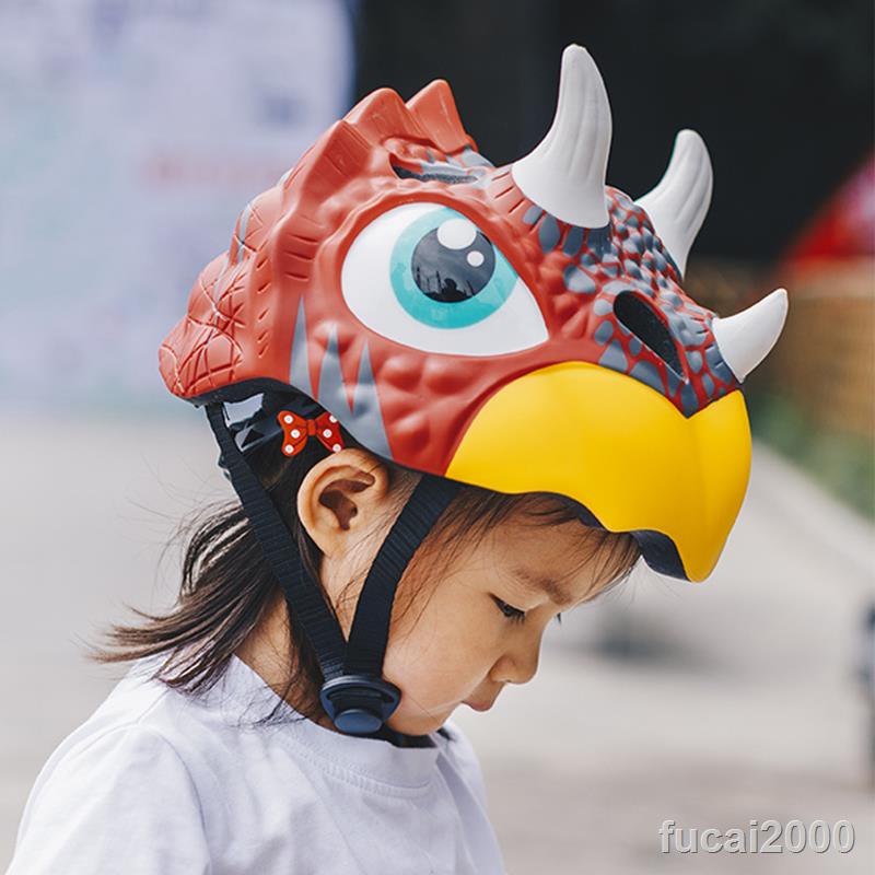 ✌✒⊕兒童騎行頭盔童車輪滑男女小孩寶寶卡通半盔自行車安全帽