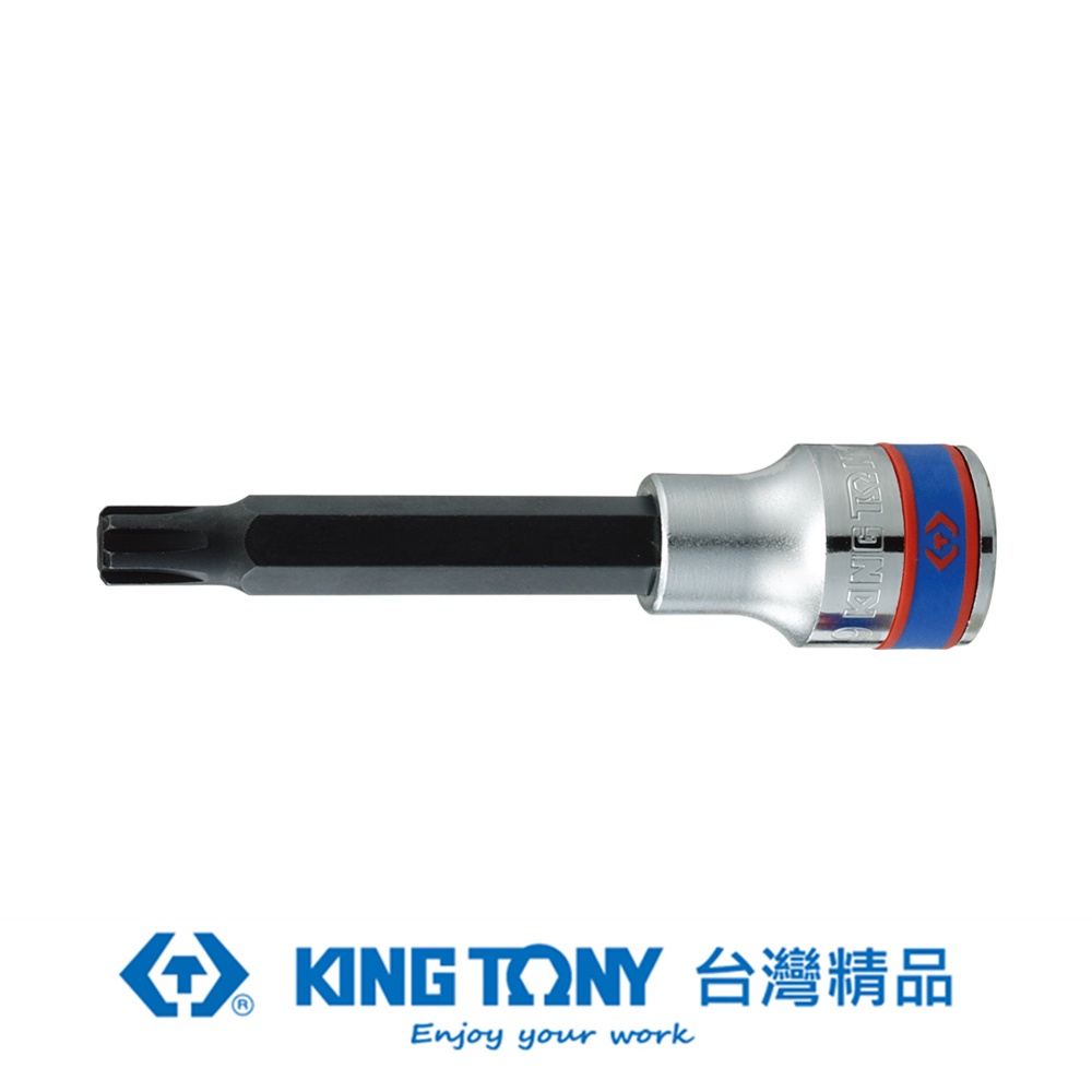 KING TONY 專業級工具 1/2"DR. 六齒軸心起子頭套筒 M5 KT404905