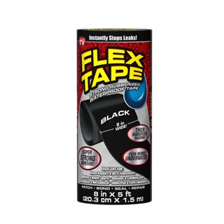 美國FLEX TAPE 強固型修補膠帶 8吋特寬版 (質黑色 美國製)｜ASTool