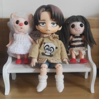 【臺灣；熱賣】進擊的巨人艾倫兵長利威爾黏土人公仔#390可動Q版換臉動漫模型擺件