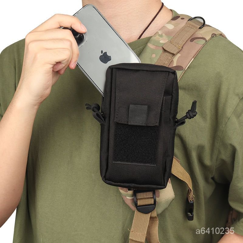 優選好物 戶外肩帶手機包對講機零錢EDC腰包molle戰術小包雙肩包手機掛包袋 UQPC
