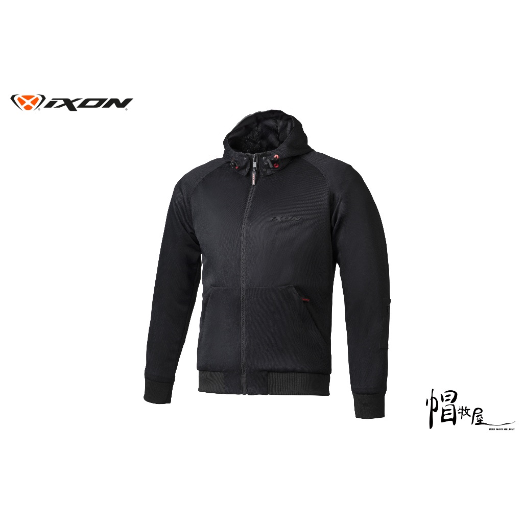 【帽牧屋】法國 IXON HOODIE AIR A 防摔衣 休閒 透氣 街頭風格 輕量 4件式護具 反光條 亞版 黑