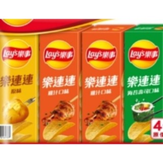 Lay's 樂事 意合 組合包 60gx4入 洋芋片 餅乾 零食 048