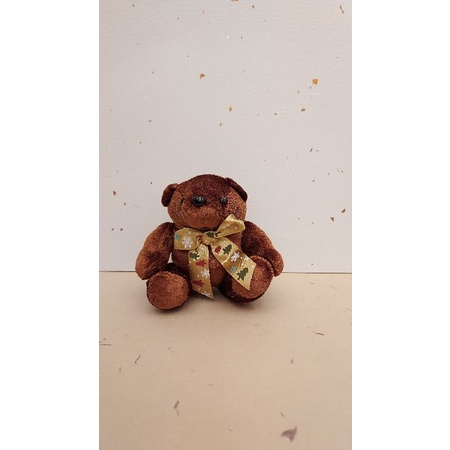 ◉童趣商品◉金莎聖誕泰迪熊&amp;可愛格子熊2件組合售 熊熊收藏 泰迪熊熊娃娃公仔 可愛聖誕領結泰迪熊 紅色格子熊