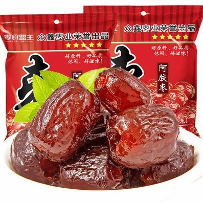 【吖米吖米】阿膠棗 無核阿膠蜜棗*250g 阿膠蜜棗 休閒零食 棗子 紅棗