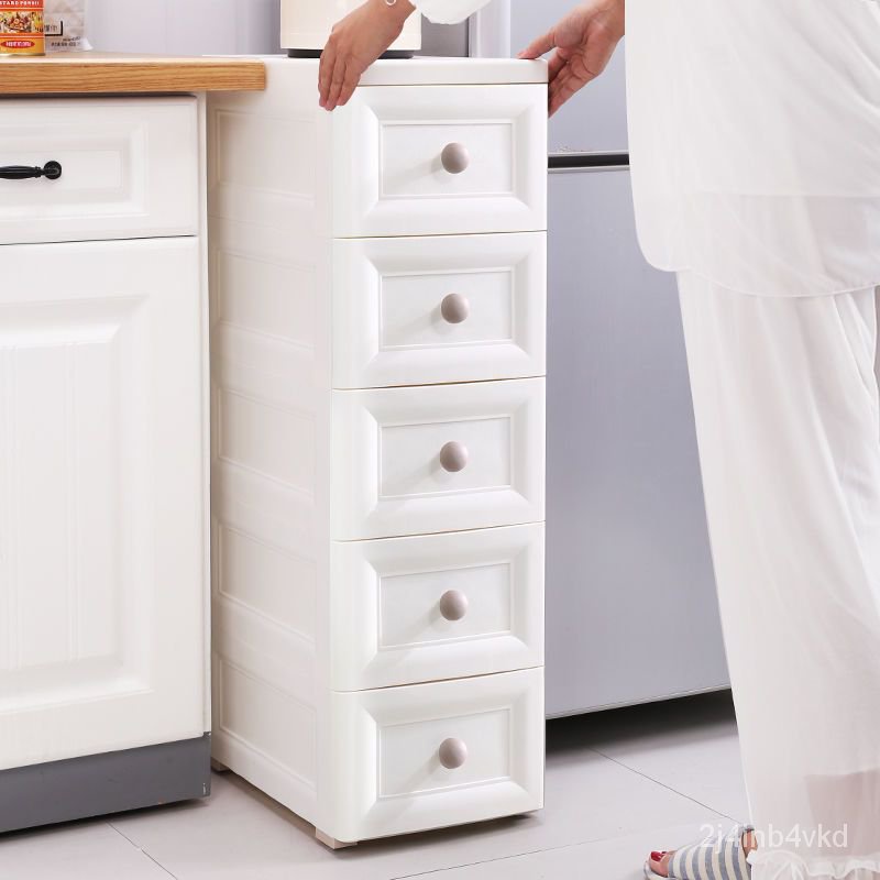 【熊貓傢具】20/30cm超窄夾縫收納櫃廚房置物架衛生間收納櫃臥室收納箱儲物櫃